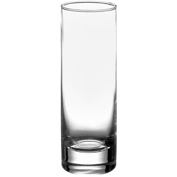 An Acopa Collins glass filled with a clear liquid.