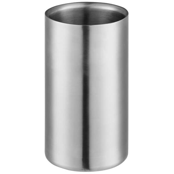 An Acopa stainless steel wine cooler on a white background.